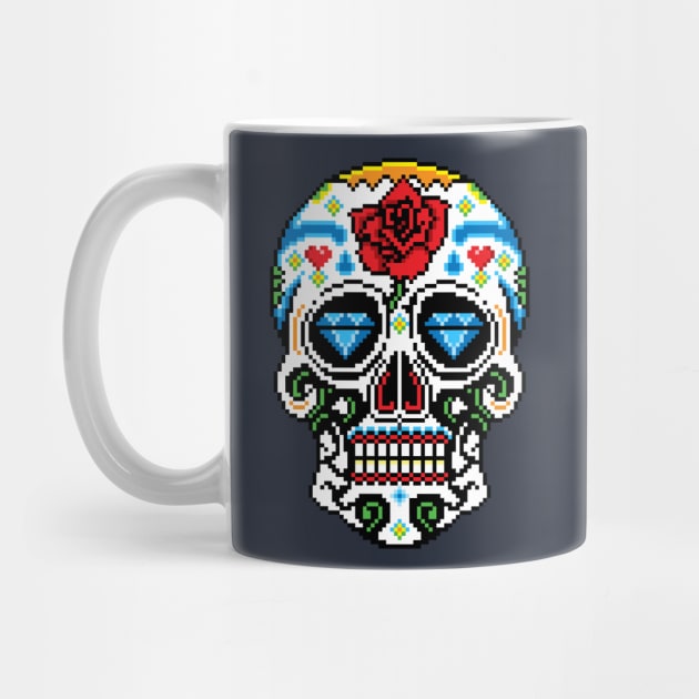 Sugar Skull pixel art by PXLFLX